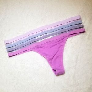 Victoria's Secret Banded Striped Rainbow Thong💜💕